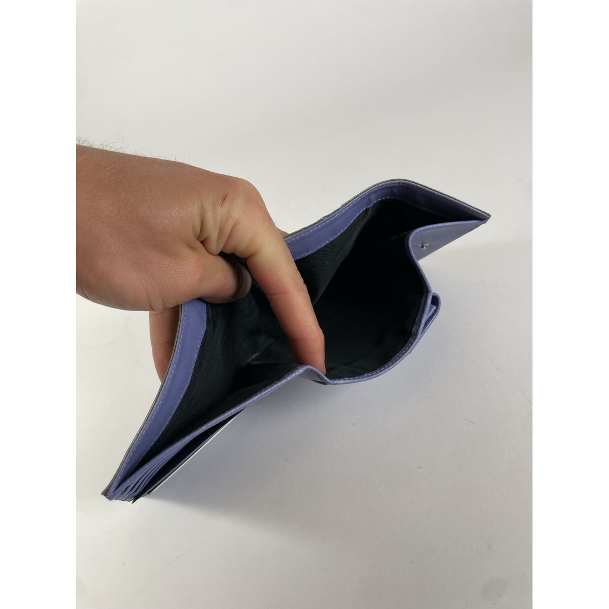 Prada Grey Patent Leather Wallet Size ONE SIZE - 3 Thumbnail