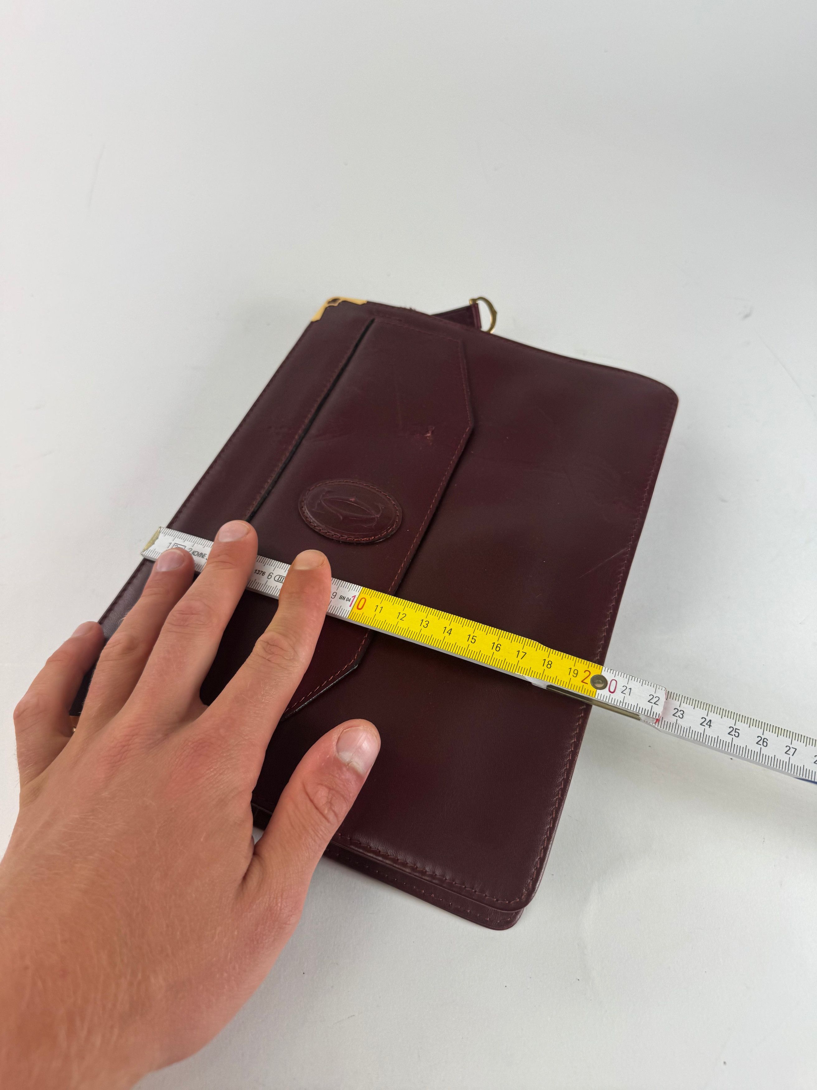 Cartier Vintage leather clutch burgundy Size ONE SIZE - 4 Thumbnail