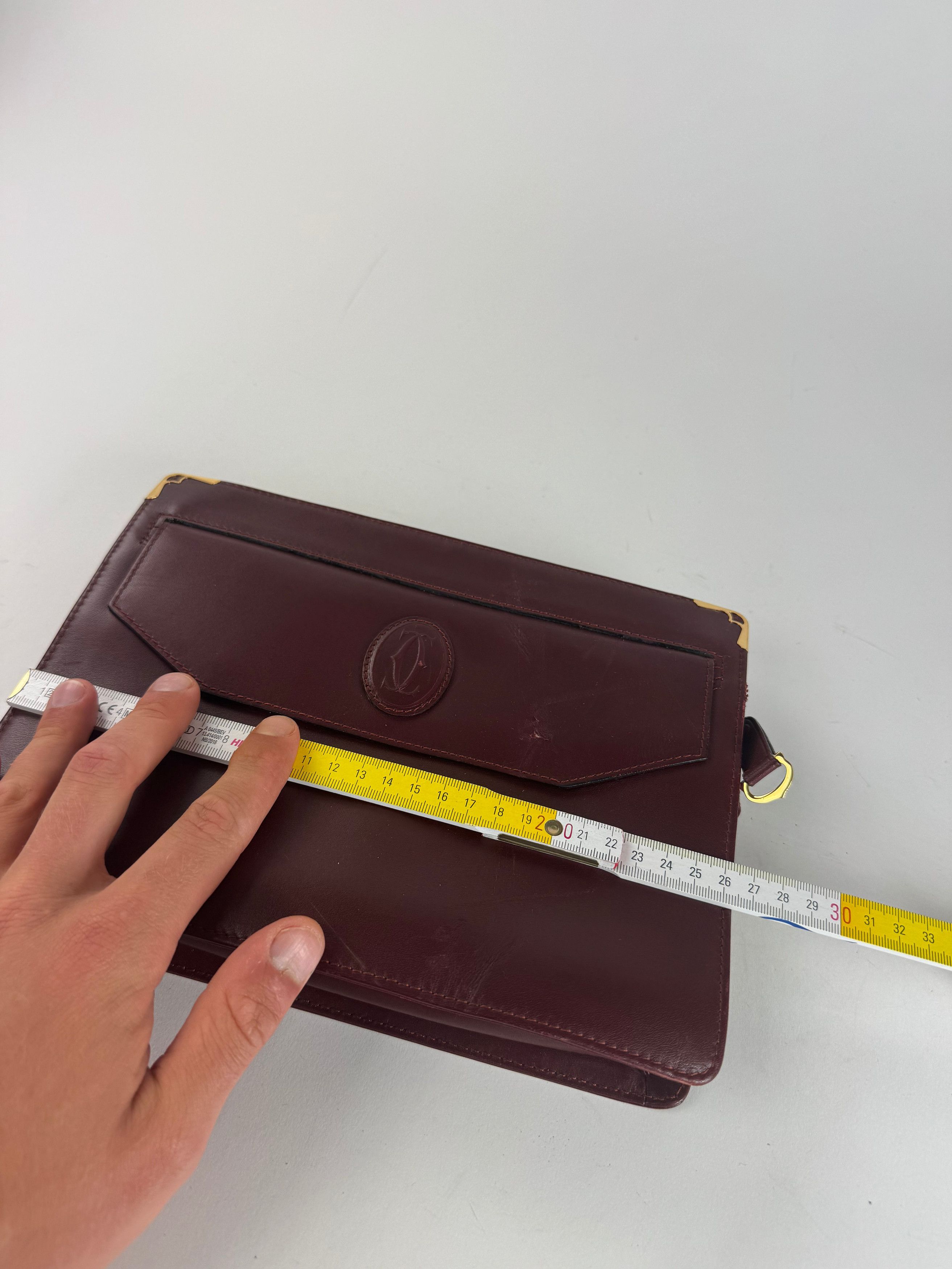 Cartier Vintage leather clutch burgundy Size ONE SIZE - 6 Thumbnail