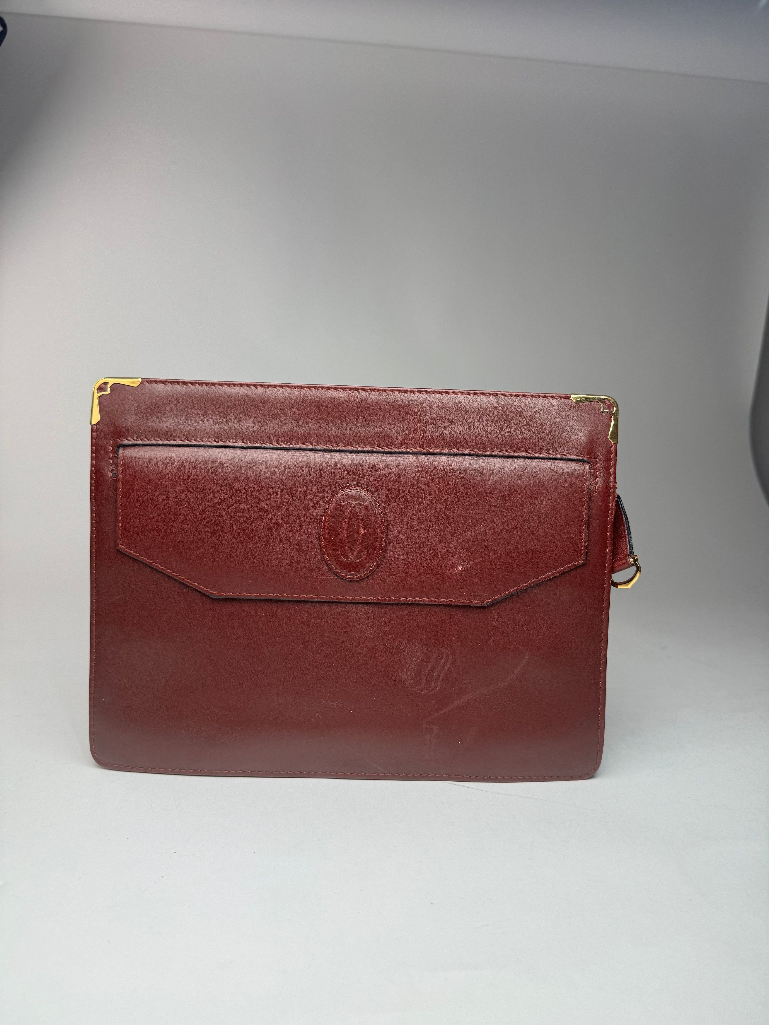 Cartier Vintage leather clutch burgundy Size ONE SIZE - 5 Thumbnail