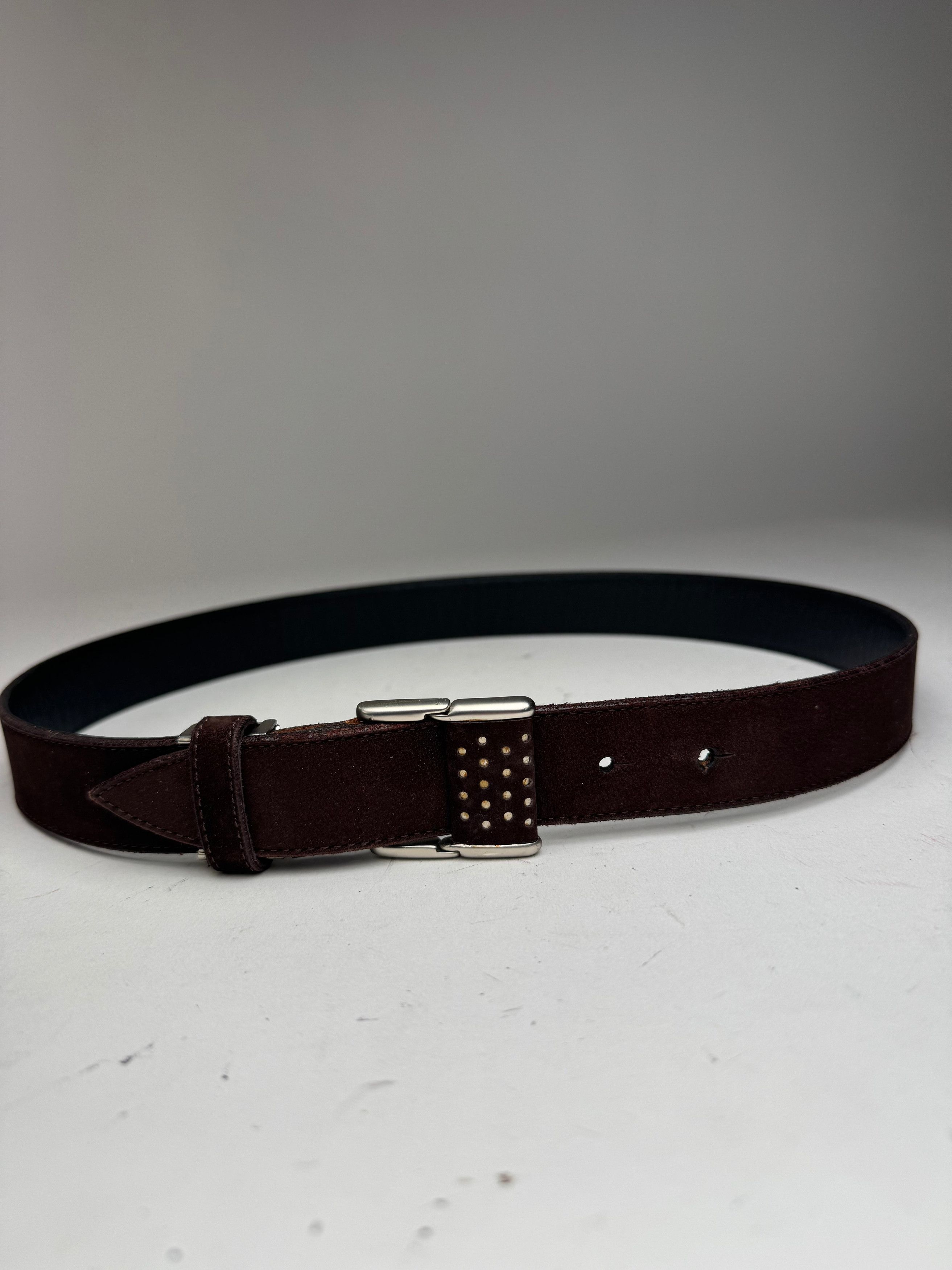 Issey Miyake Vintage Suede Belt Brown Size ONE SIZE - 5 Thumbnail
