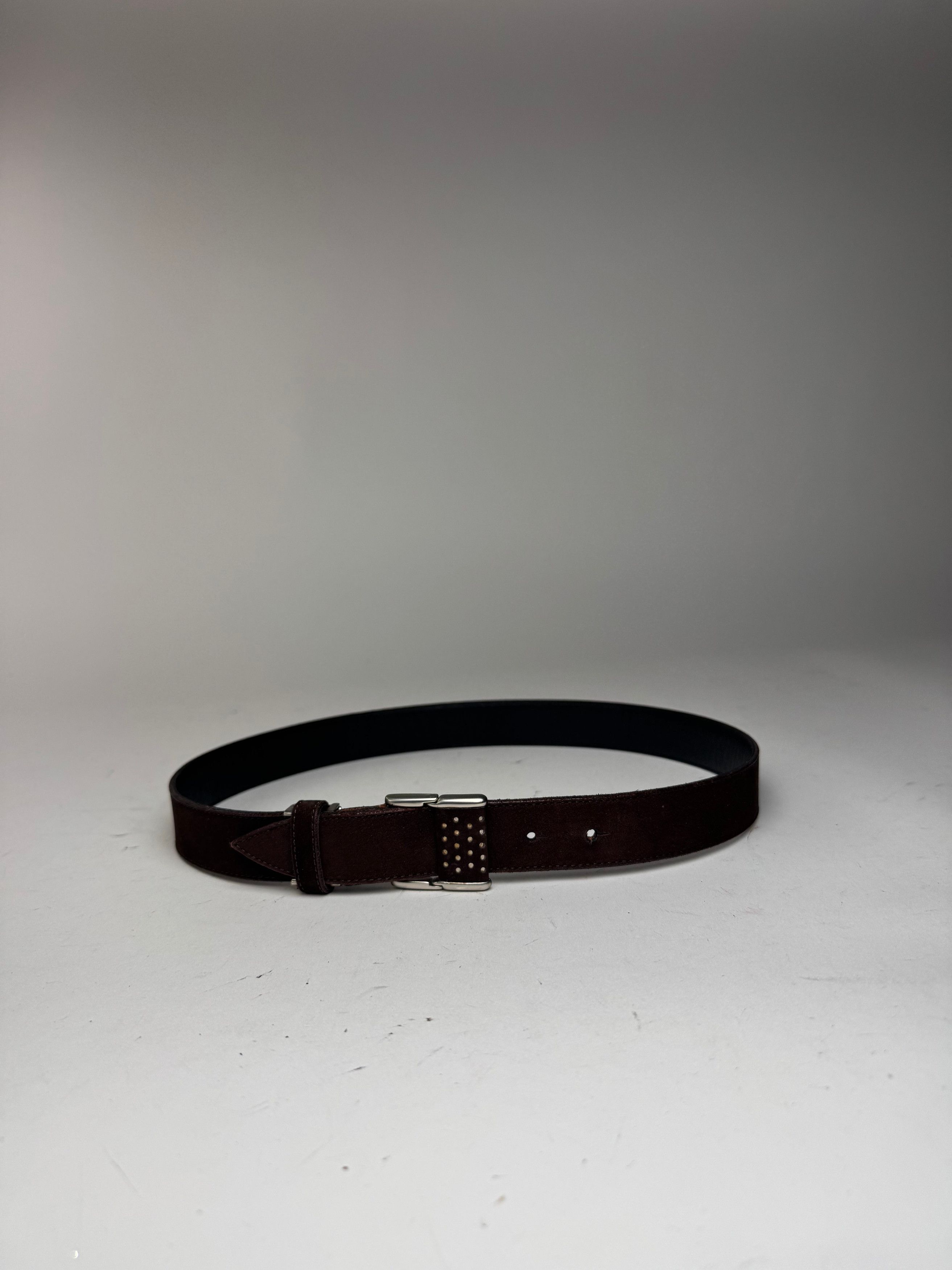 Issey Miyake Vintage Suede Belt Brown Size ONE SIZE - 7 Thumbnail
