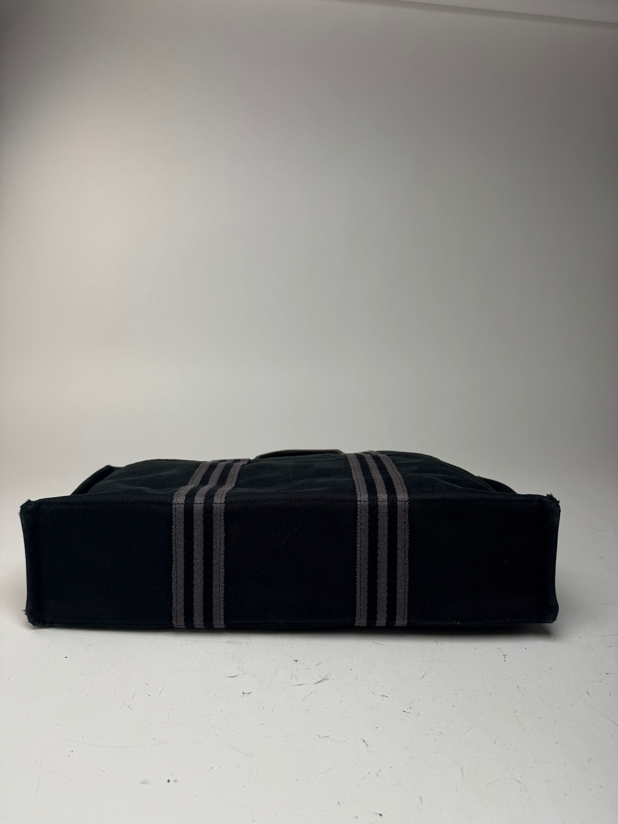 Other Vintage Hermes Canvas Shopper Bag Black Size ONE SIZE - 12 Thumbnail