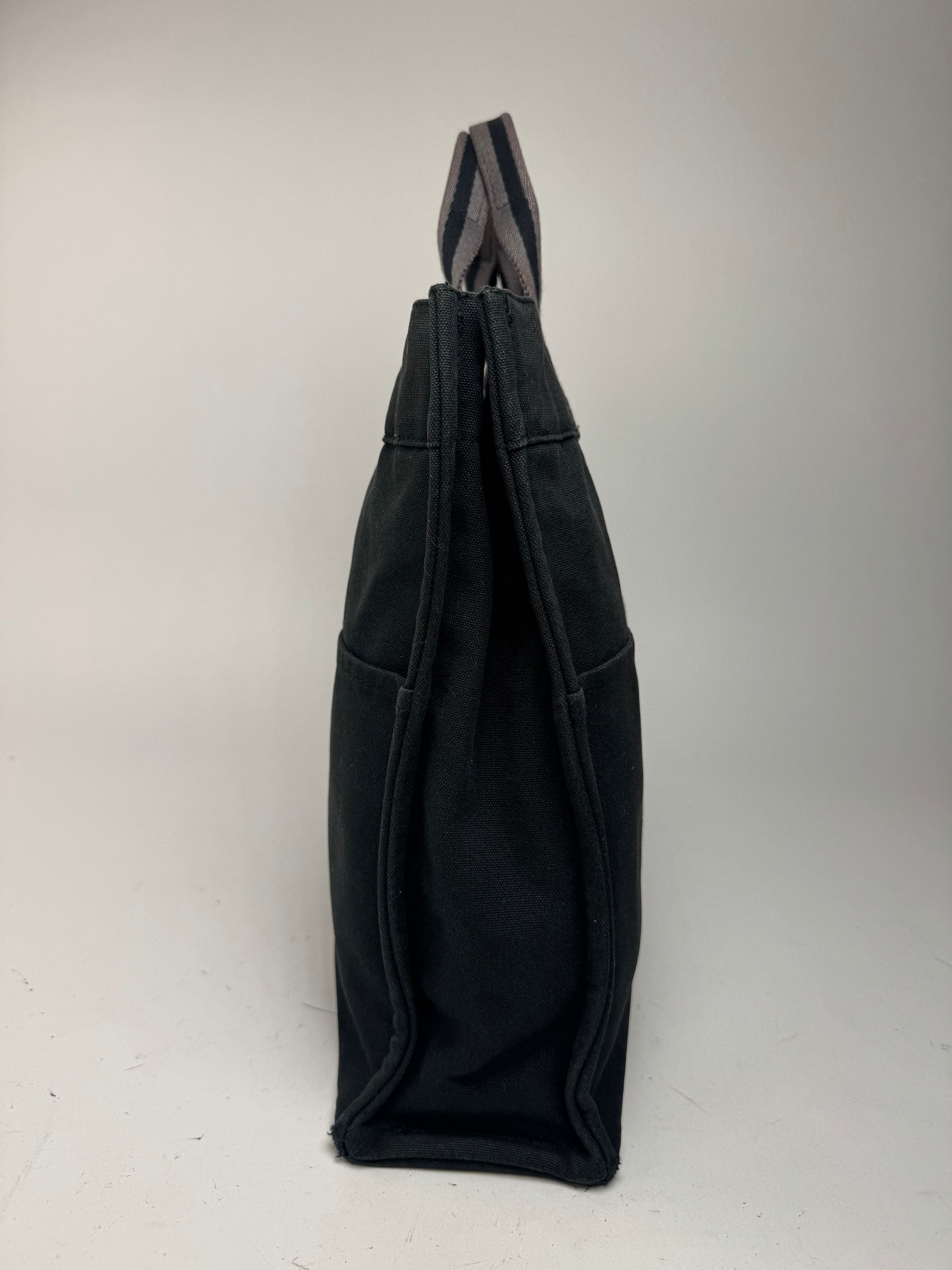 Other Vintage Hermes Canvas Shopper Bag Black Size ONE SIZE - 8 Thumbnail