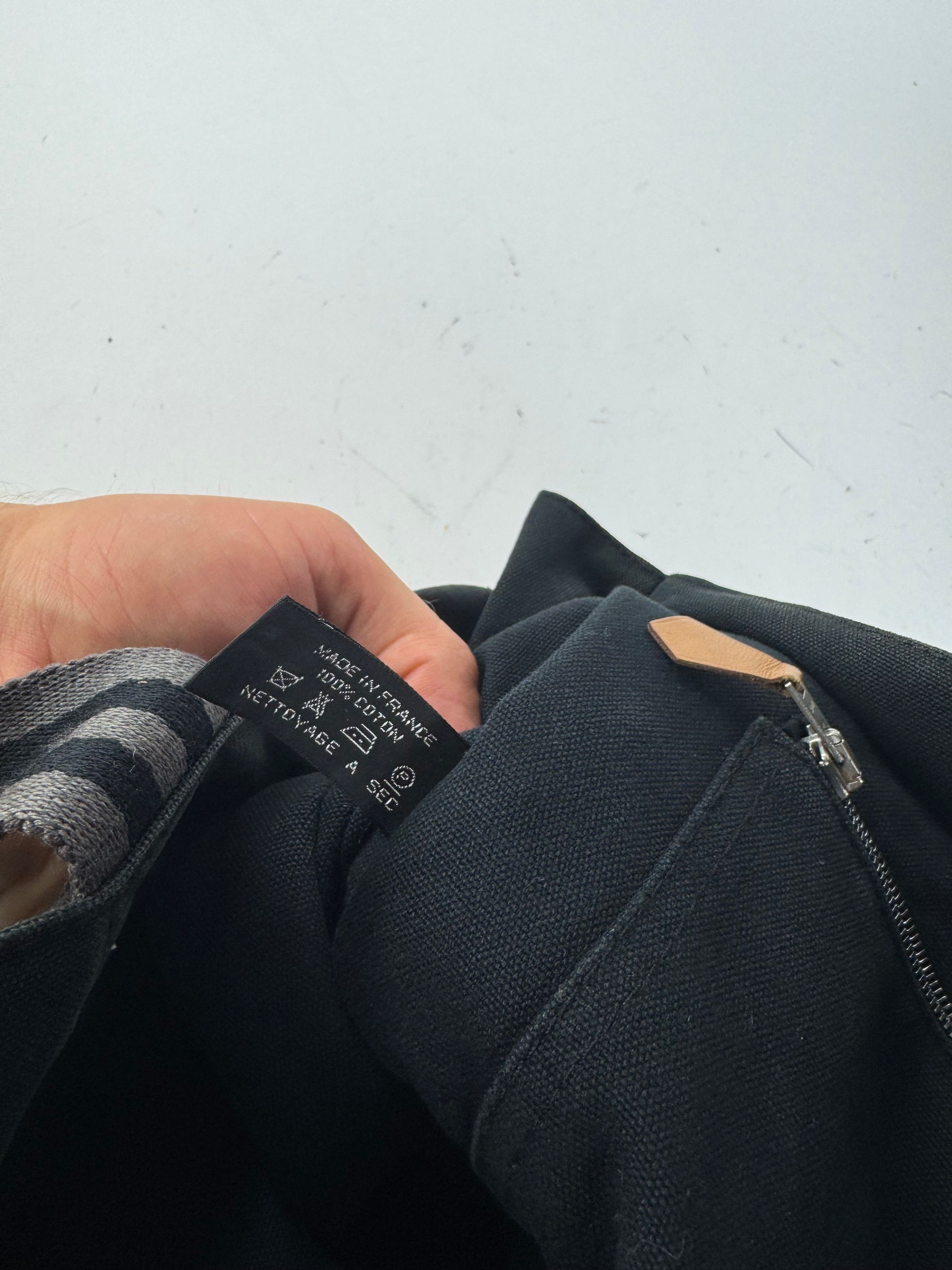 Other Vintage Hermes Canvas Shopper Bag Black Size ONE SIZE - 6 Thumbnail