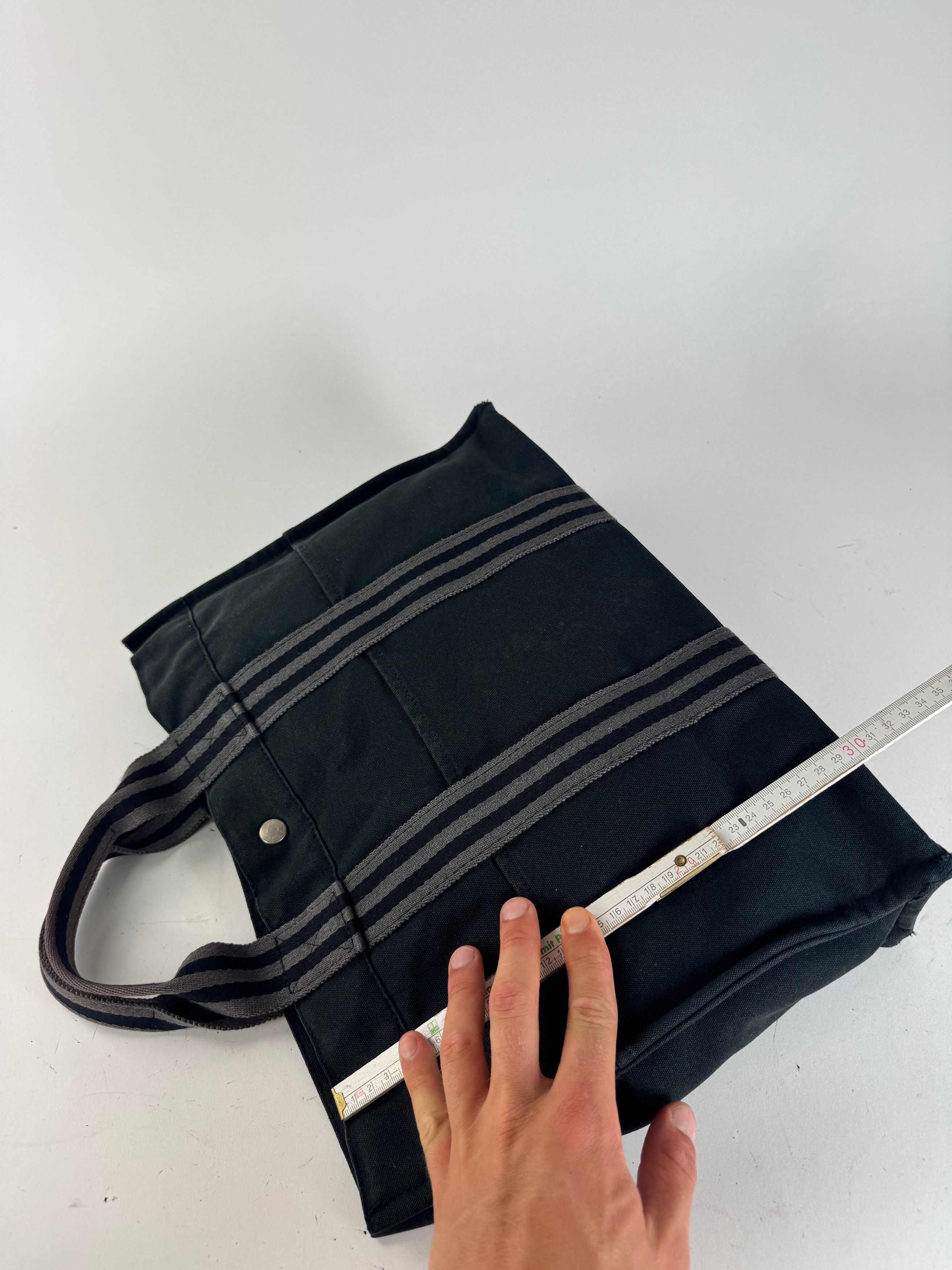 Other Vintage Hermes Canvas Shopper Bag Black Size ONE SIZE - 14 Thumbnail