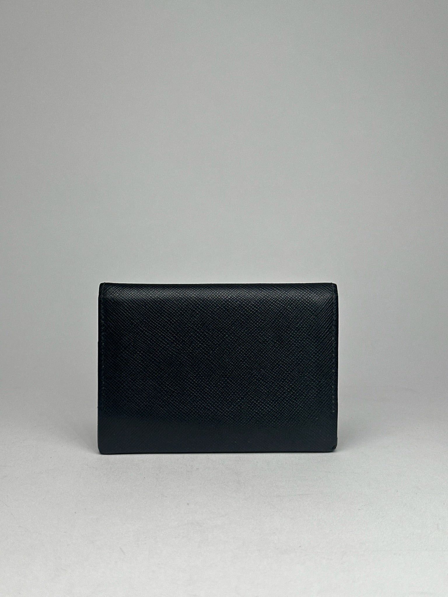 Vintage Leather Card Holder black