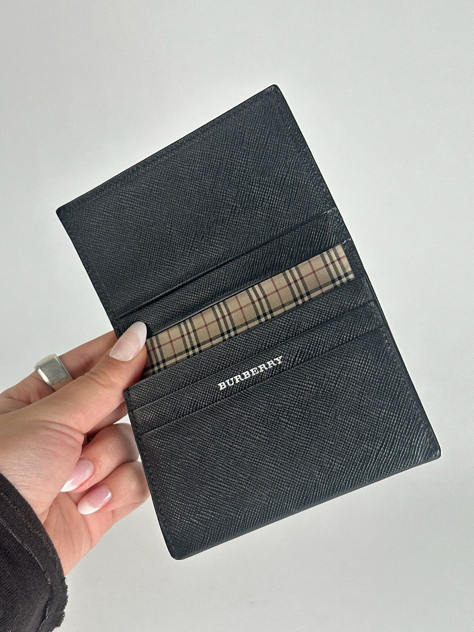 Vintage Leather Card Holder black
