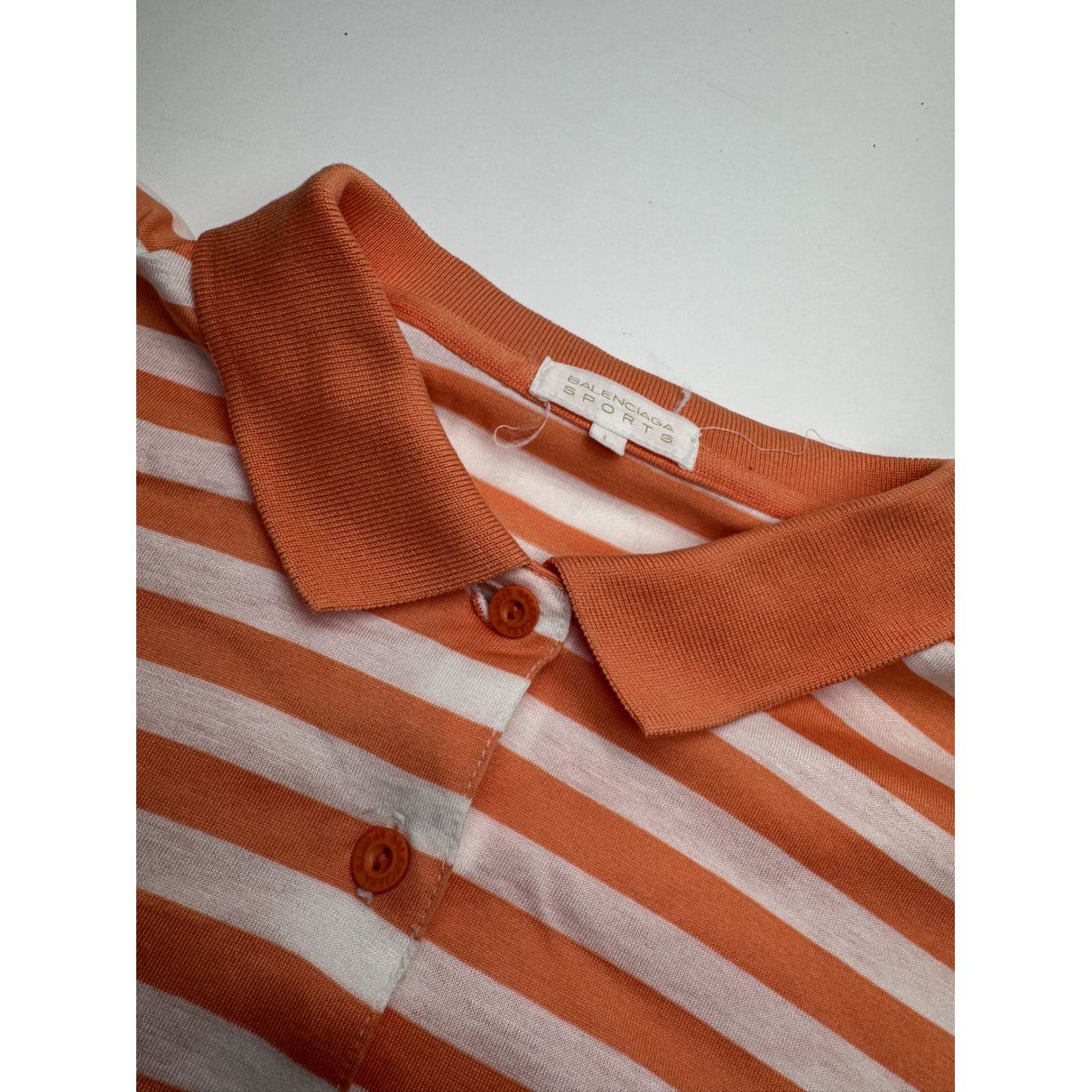Balenciaga Orange Cotton Knitwear Size L / US 10 / IT 46 - 3 Thumbnail