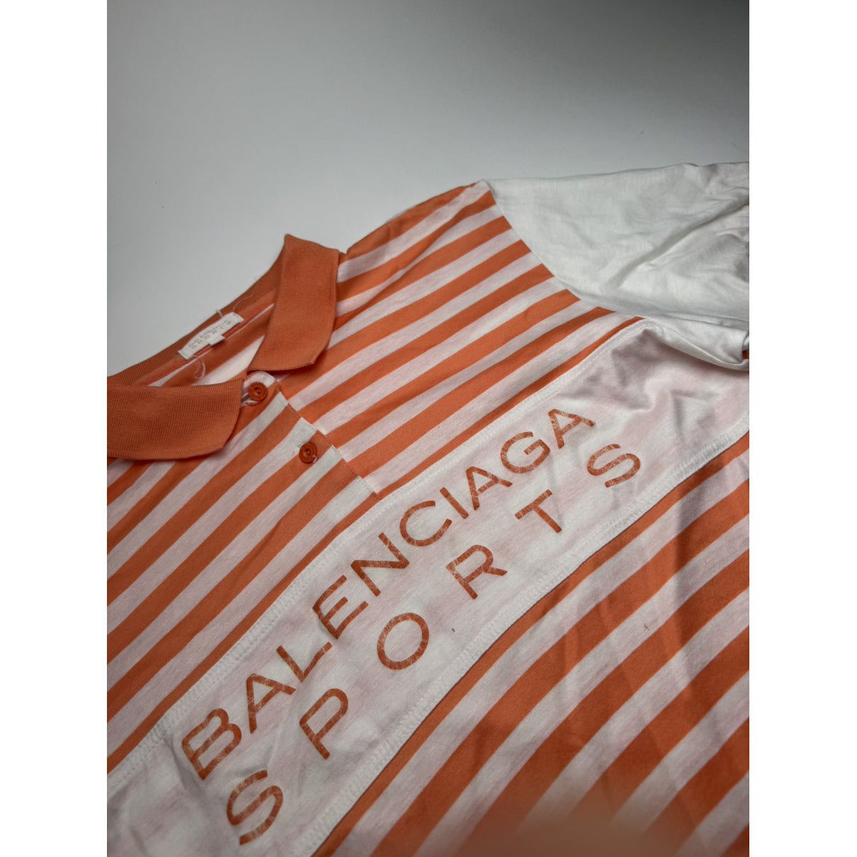 Balenciaga Orange Cotton Knitwear Size L / US 10 / IT 46 - 4 Thumbnail