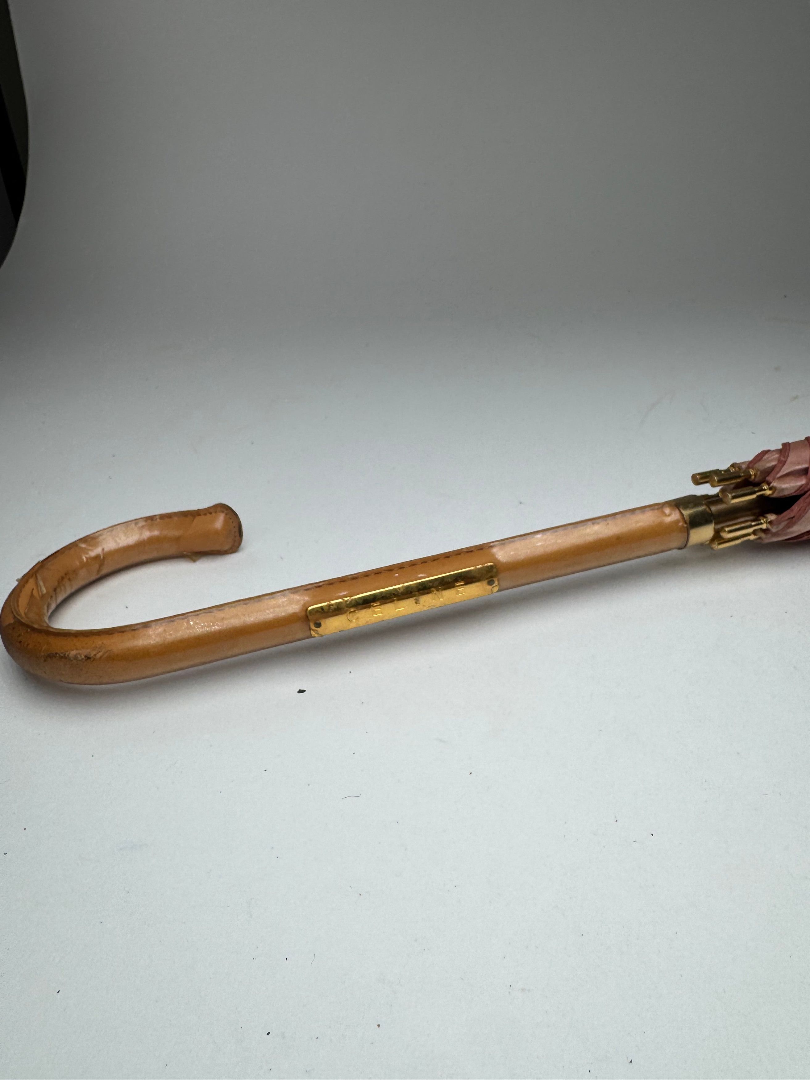 Celine Vintage Paris Monogram Umbrella Pink Size ONE SIZE - 13 Thumbnail
