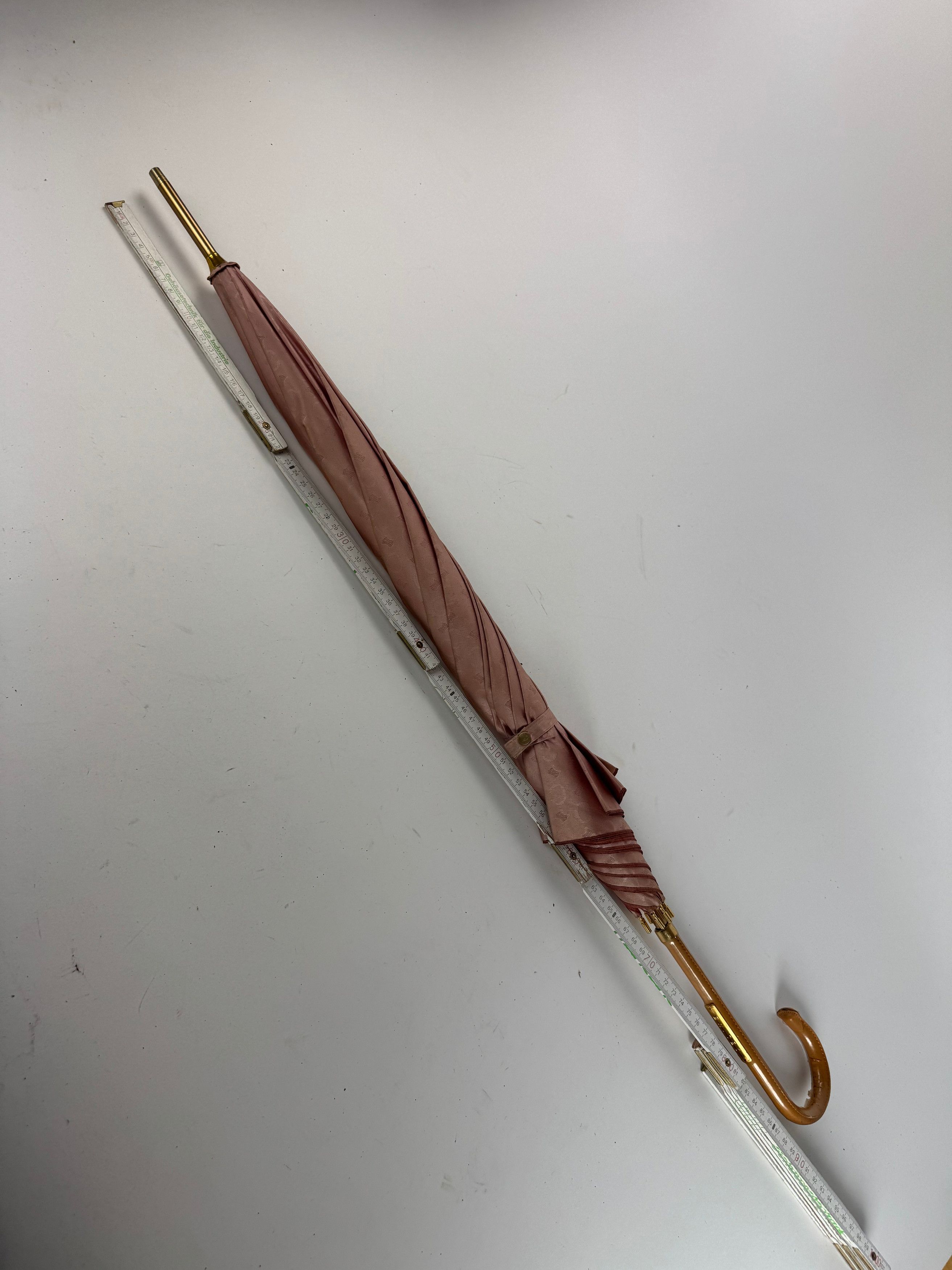 Celine Vintage Paris Monogram Umbrella Pink Size ONE SIZE - 9 Thumbnail