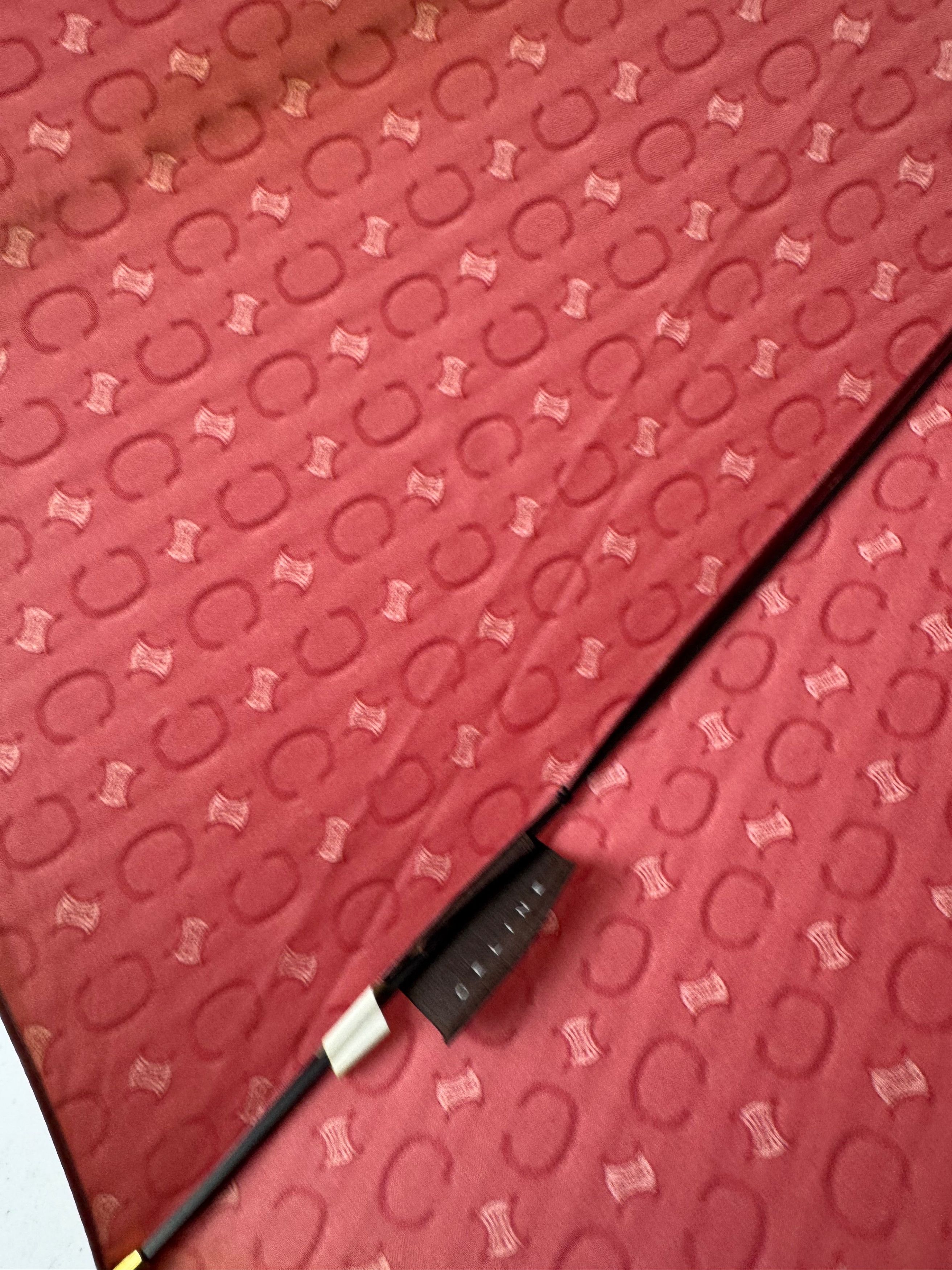 Celine Vintage Paris Monogram Umbrella Pink Size ONE SIZE - 10 Thumbnail