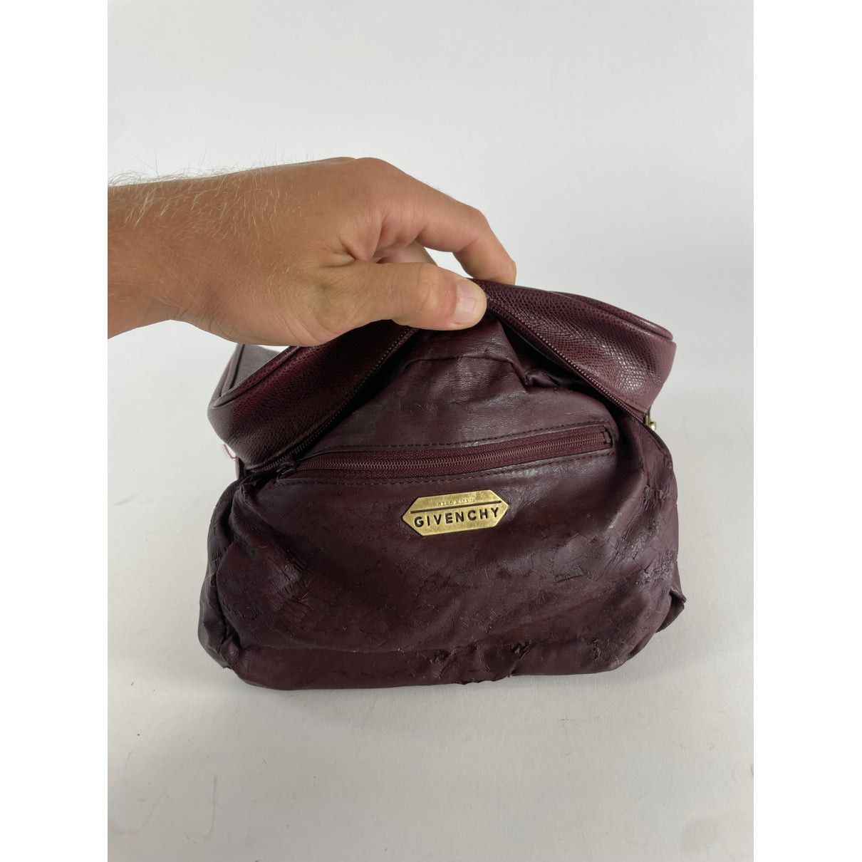 Givenchy Kenny Purple Leather Handbag Size ONE SIZE - 2 Thumbnail