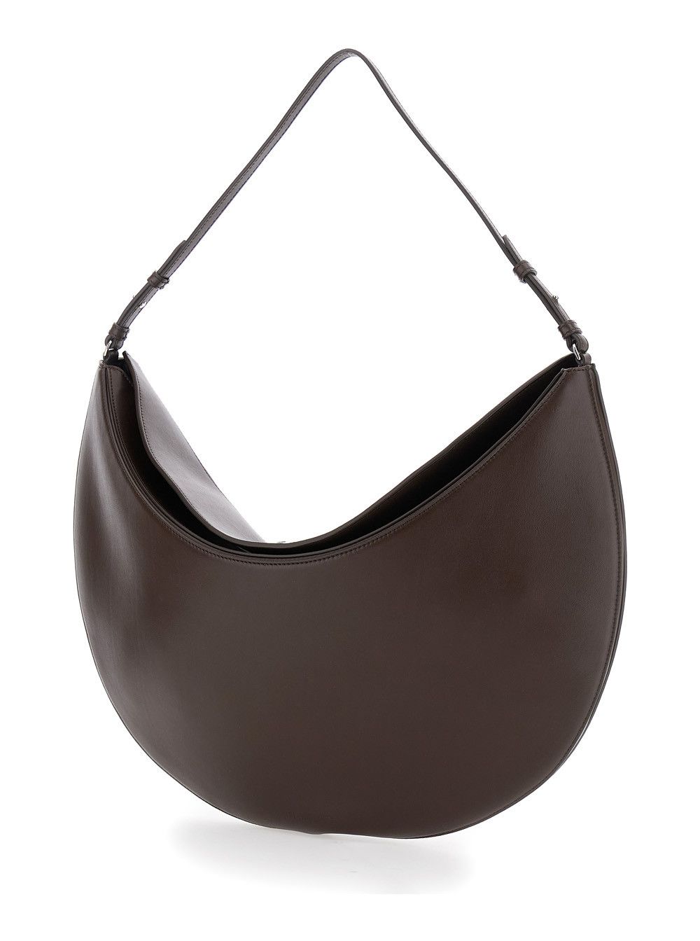 Jacquemus Brown Shoulder Bag 'Le Calisso Rond Large' with Adjustable Strap and Embossed Logo in Leather for Women Size ONE SIZE - 2 Thumbnail