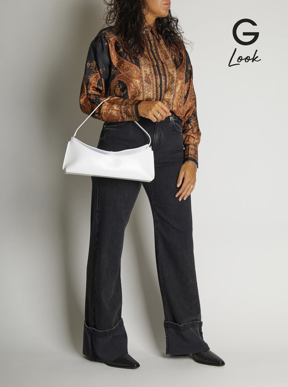Jacquemus 'Le Calisso' White Shoulder Bag with Engraved Snap Button in Leather Woman Size ONE SIZE - 6 Thumbnail