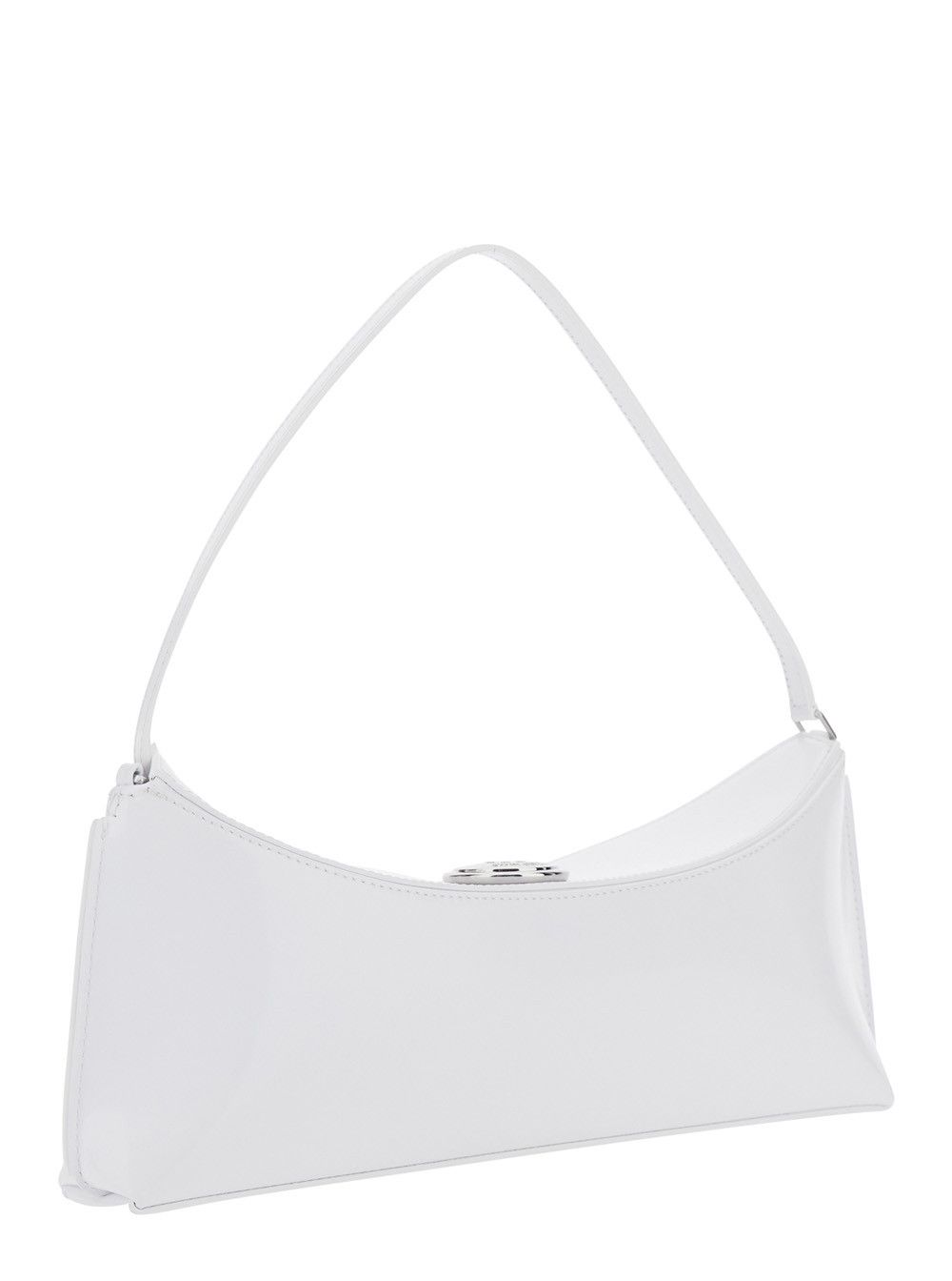 Jacquemus 'Le Calisso' White Shoulder Bag with Engraved Snap Button in Leather Woman Size ONE SIZE - 3 Thumbnail