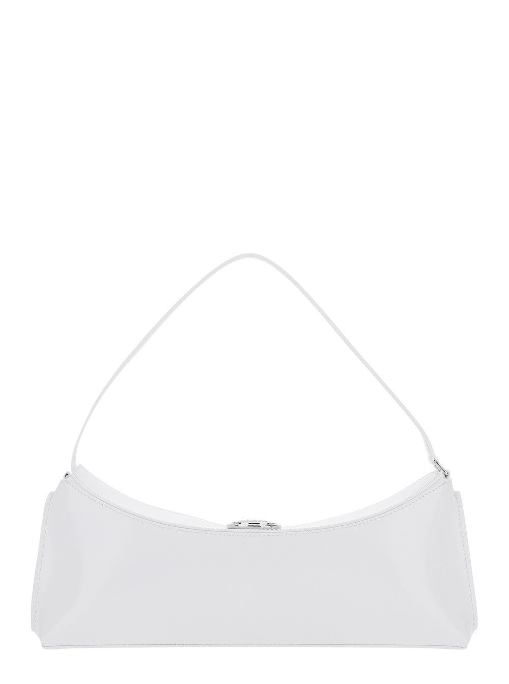 Jacquemus 'Le Calisso' White Shoulder Bag with Engraved Snap Button in Leather Woman Size ONE SIZE - 4 Thumbnail