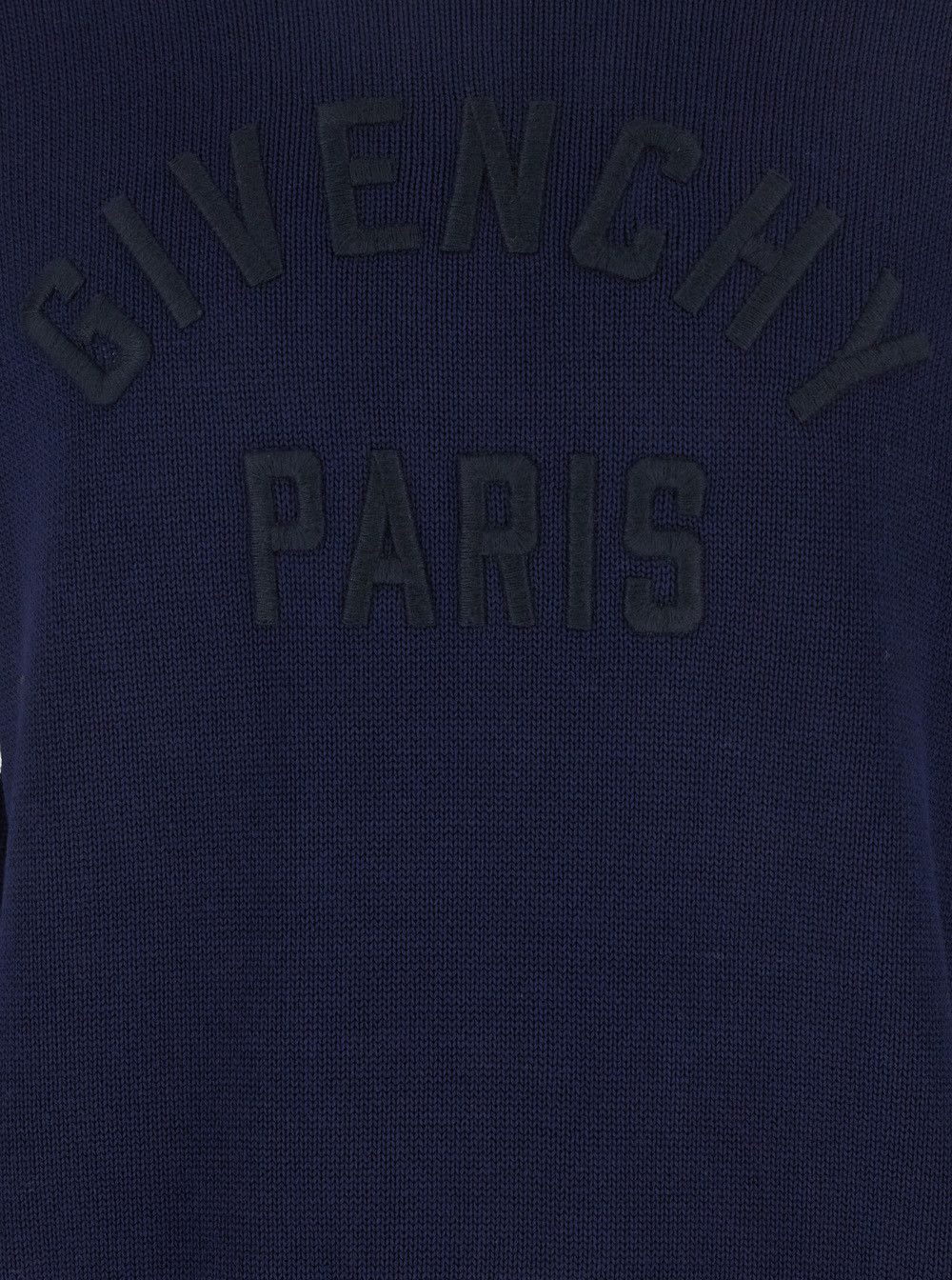 Givenchy Blue Turtleneck Sweater with Logo Lettering on the Front in Wool Man Size US M / EU 48-50 / 2 - 3 Thumbnail