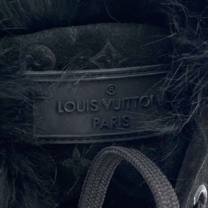 Louis Vuitton Louis Vuitton Black Logo Fur Lined Short Boots - dmc Size US 10 / EU 43 - 6 Thumbnail