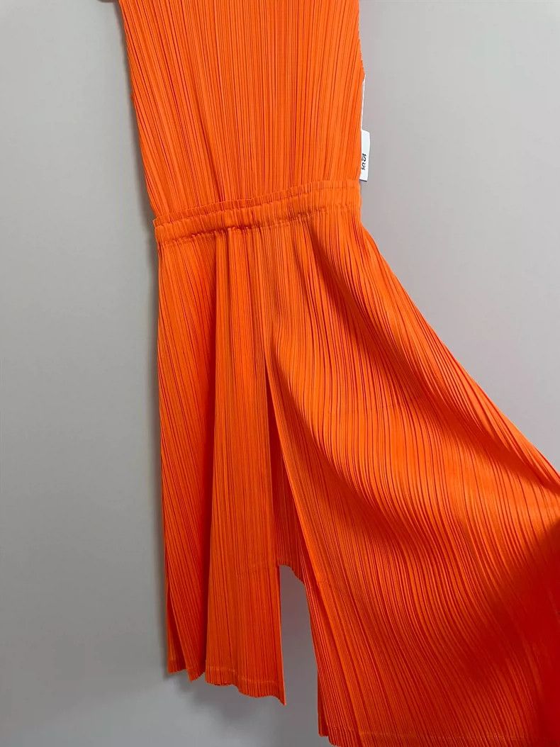 Issey Miyake Issey Miyake PP Pleated Jumpsuit Orange - dmc Size US 30 / EU 46 - 2 Thumbnail