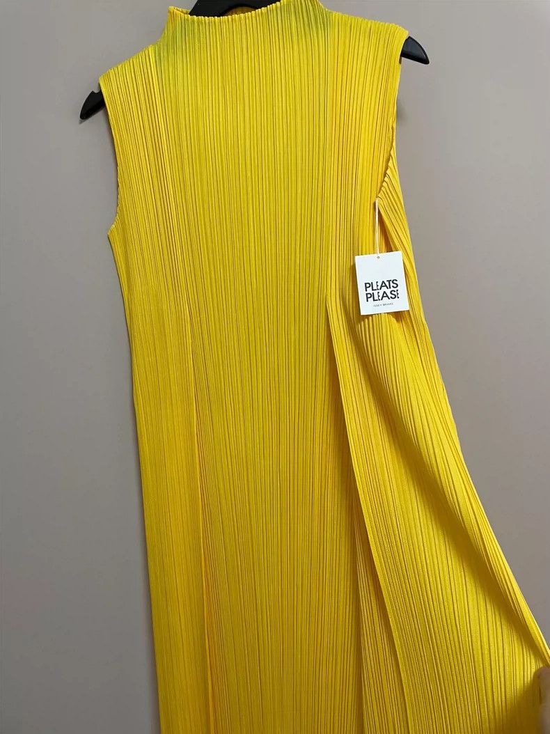 Issey Miyake Issey Miyake Pleated Sleeveless Dress - dmc Size US 30 / EU 46 - 2 Thumbnail