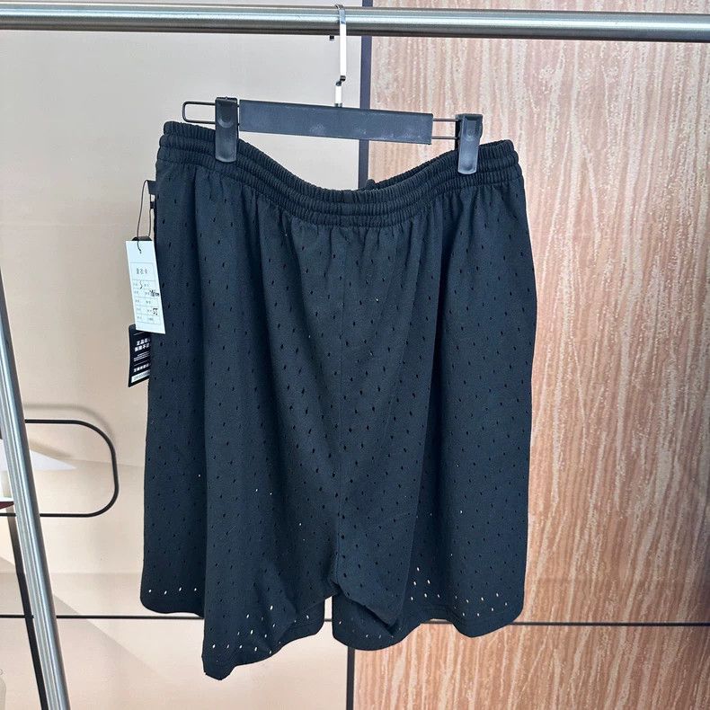 Balenciaga Balenciaga Black Mesh Double Hook Shorts - dmc Size US 30 / EU 46 - 2 Thumbnail