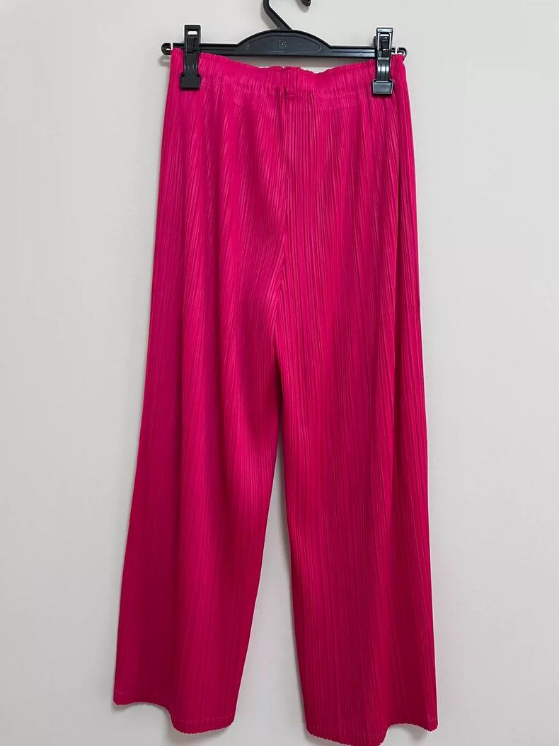 Issey Miyake Issey Miyake Pleats Please Red Pants - dmc Size US 30 / EU 46 - 3 Thumbnail