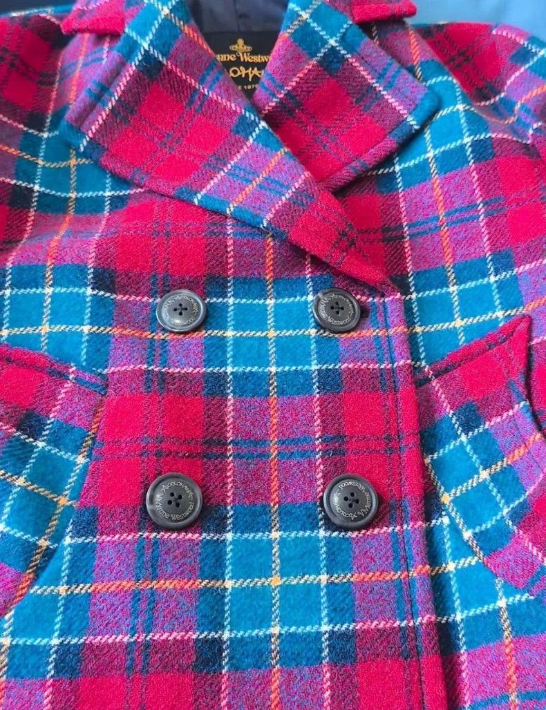Vivienne Westwood VW Red Blue Plaid Wool Blazer - dmc Size US M / EU 48-50 / 2 - 3 Thumbnail