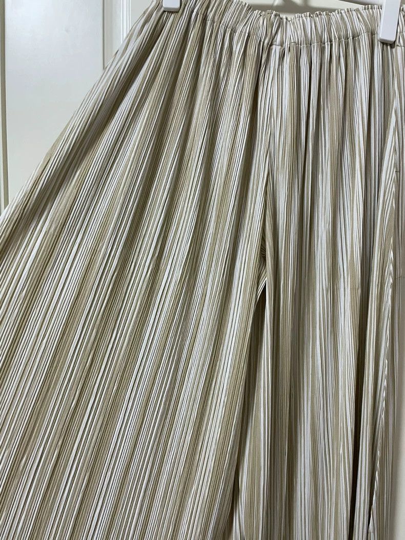 Issey Miyake Issey Miyake Pleated Wide-Leg Pants - dmc Size US 30 / EU 46 - 5 Thumbnail
