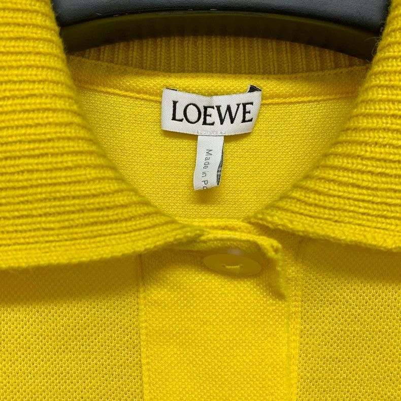 Loewe LOEWE Logo Print Yellow Short Sleeve Polo - dmc Size US S / EU 44-46 / 1 - 3 Thumbnail