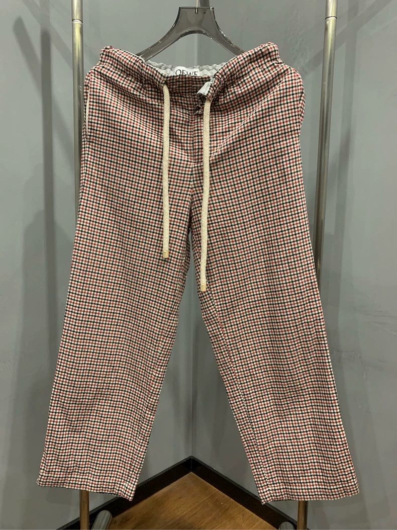 Loewe Loewe Checked Casual Pants with Drawstring - dmc Size US 32 / EU 48 - 3 Thumbnail