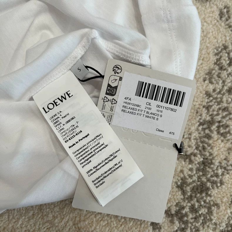 Loewe LOEWE Pocket Embroidered Logo Short Sleeve - dmc Size US M / EU 48-50 / 2 - 5 Thumbnail