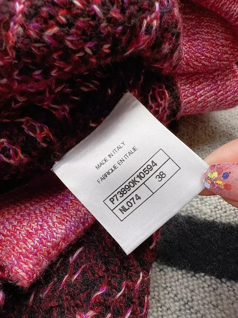 Chanel Chanel 22K Pink Plaid Knit Skirt - dmc Size US 30 / EU 46 - 6 Thumbnail