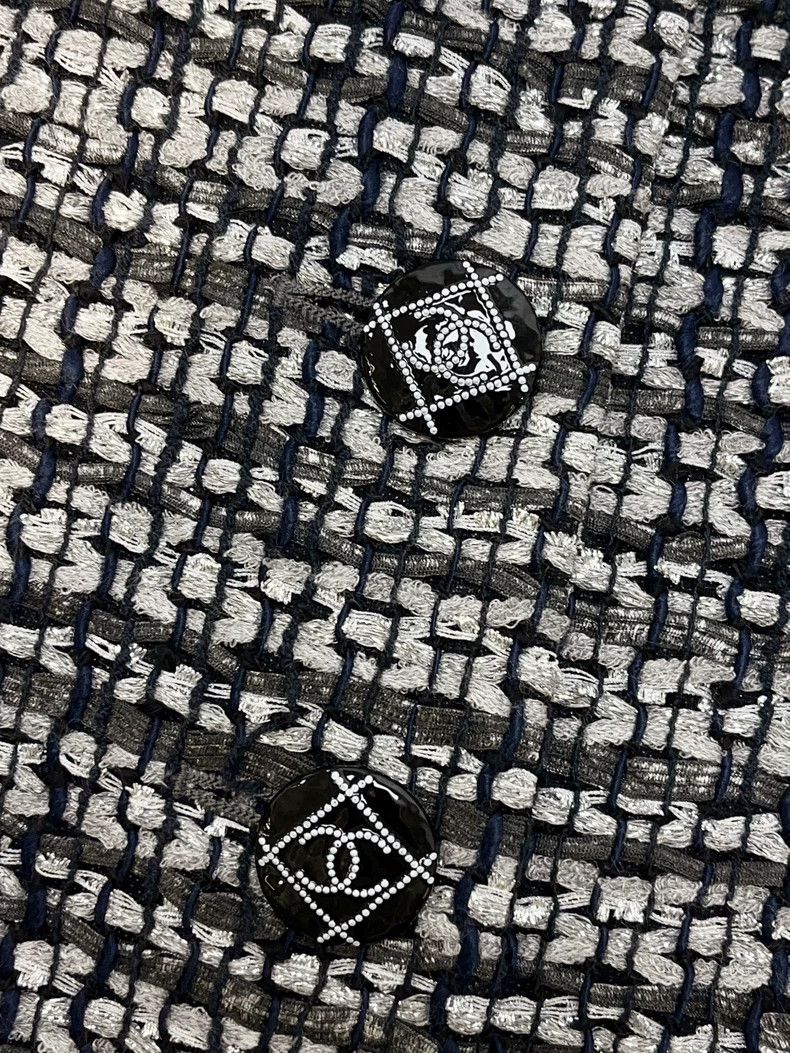 Chanel Chanel Silver Gray Tweed Short Coat - dmc Size US S / EU 44-46 / 1 - 4 Thumbnail
