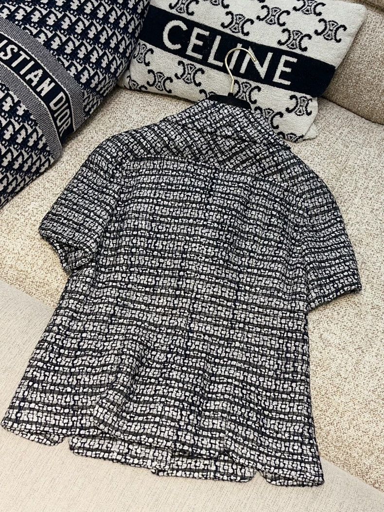 Chanel Chanel Silver Gray Tweed Short Coat - dmc Size US S / EU 44-46 / 1 - 6 Thumbnail