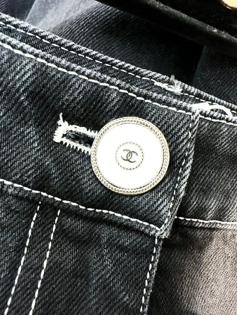 Chanel Chanel 23B Black Denim Flare Jeans - dmc Size US 30 / EU 46 - 4 Thumbnail