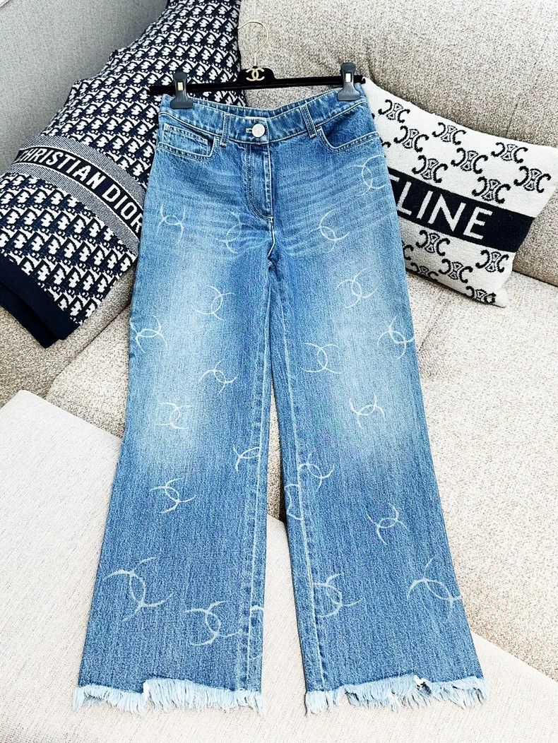 Chanel Chanel Blue Logo Straight Denim Jeans - dmc Size US 30 / EU 46 - 3 Thumbnail