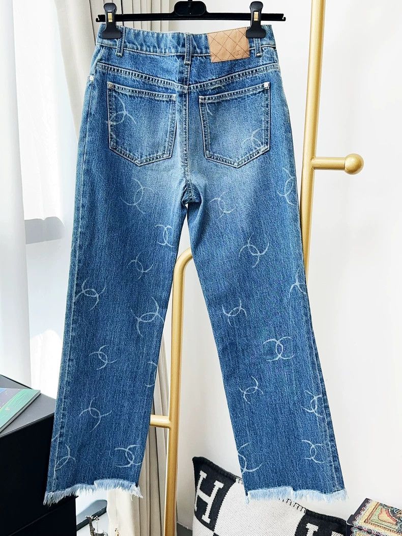 Chanel Chanel Blue Logo Straight Denim Jeans - dmc Size US 30 / EU 46 - 2 Thumbnail