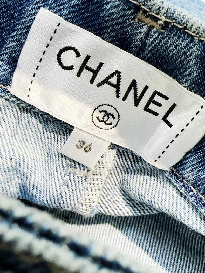 Chanel Chanel Blue Logo Straight Denim Jeans - dmc Size US 30 / EU 46 - 5 Thumbnail
