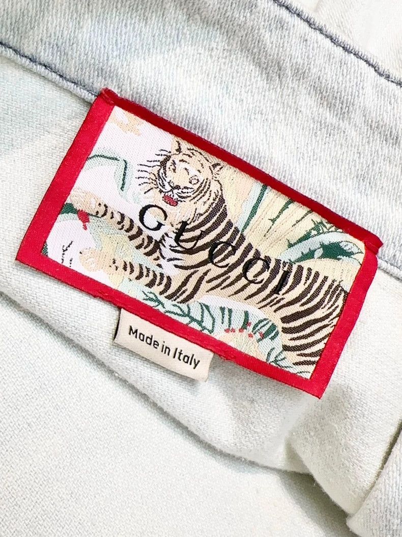 Gucci Gucci Tiger Embroidery Denim Long Skirt - dmc Size US 32 / EU 48 - 5 Thumbnail