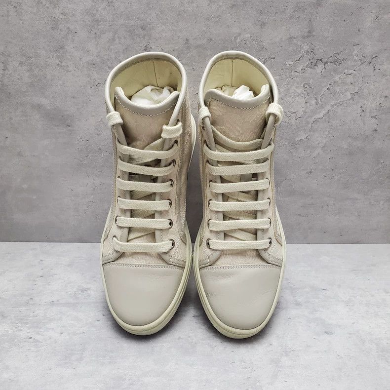 Gucci Gucci Monogram High-Top Canvas Sneakers - dmc Size US 5 / EU 37 - 2 Thumbnail