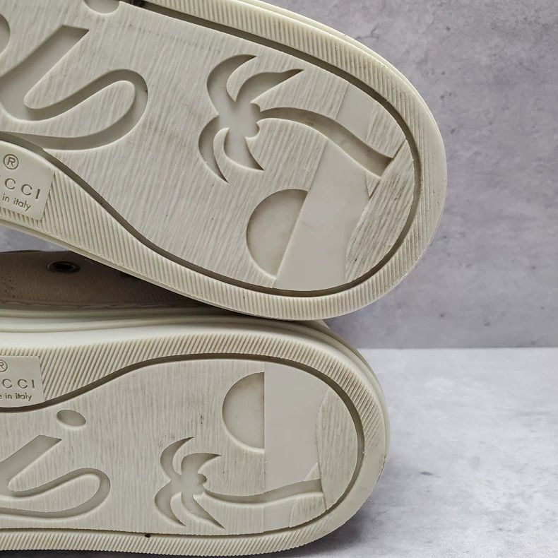Gucci Gucci Monogram High-Top Canvas Sneakers - dmc Size US 5 / EU 37 - 9 Thumbnail