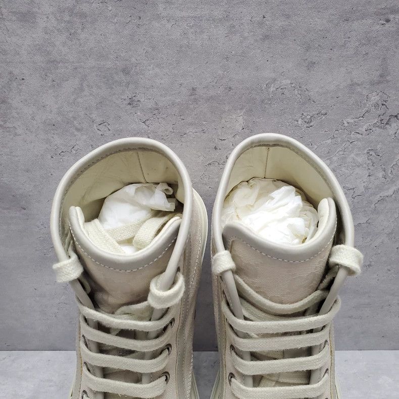 Gucci Gucci Monogram High-Top Canvas Sneakers - dmc Size US 5 / EU 37 - 3 Thumbnail