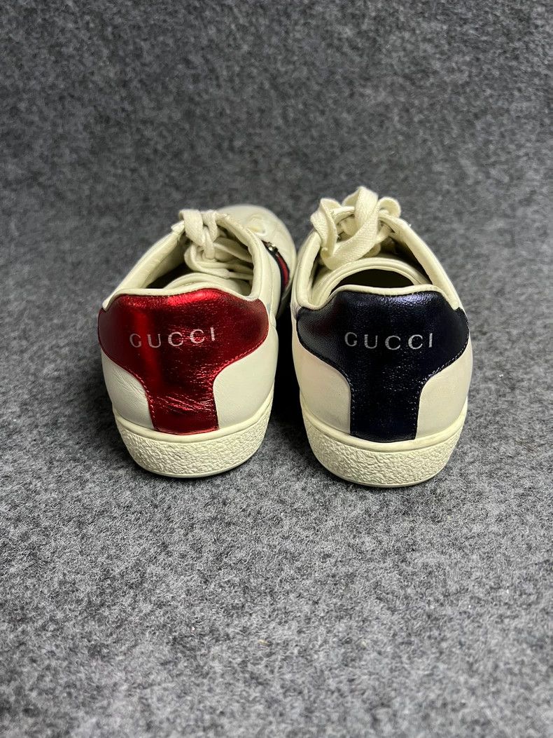 Gucci Gucci White Casual Sneakers with Stripes - dmc Size US 5 / EU 37 - 4 Thumbnail