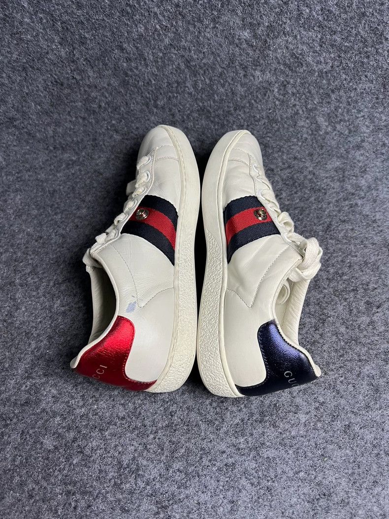 Gucci Gucci White Casual Sneakers with Stripes - dmc Size US 5 / EU 37 - 5 Thumbnail