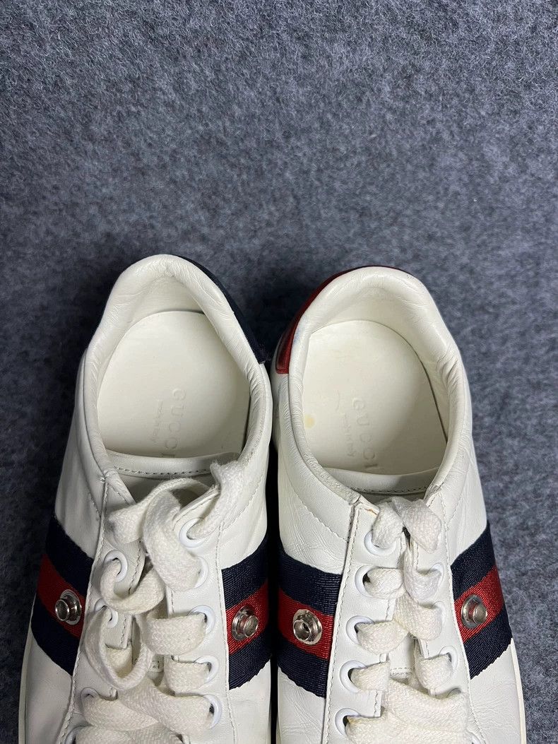 Gucci Gucci White Casual Sneakers with Stripes - dmc Size US 5 / EU 37 - 8 Thumbnail