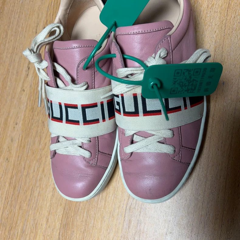 Gucci Gucci Ace Embroidered Low-Top Sneakers - dmc Size US 5 / EU 37 - 2 Thumbnail