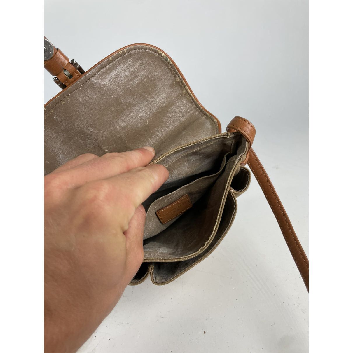 Courreges Courrèges Brown Cotton Handbag Size ONE SIZE - 4 Thumbnail