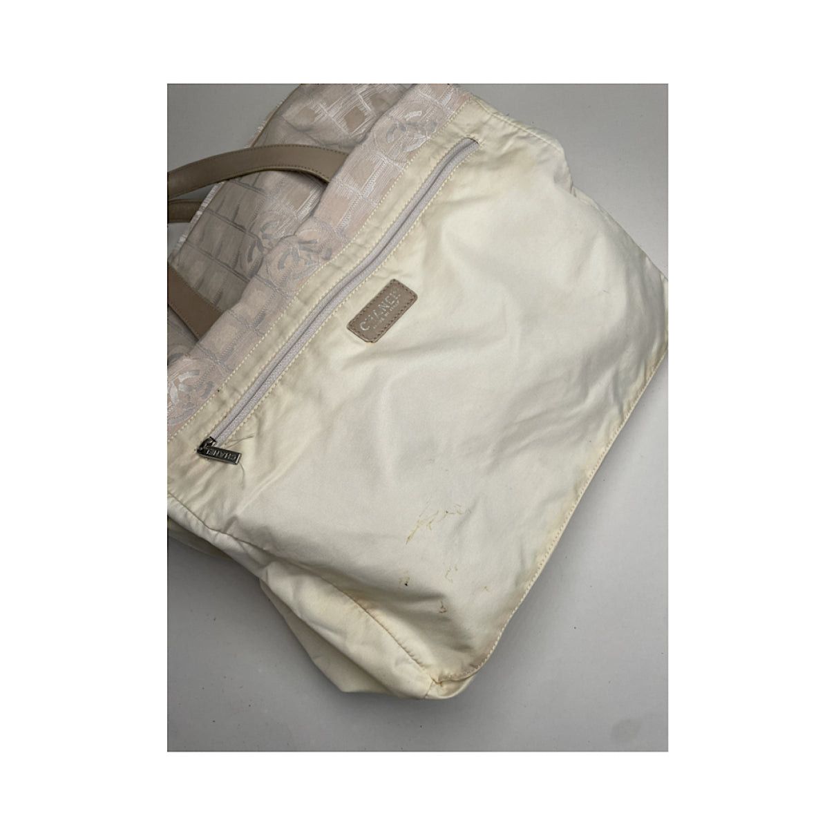 Chanel Beige Polyester Handbag Size ONE SIZE - 2 Thumbnail